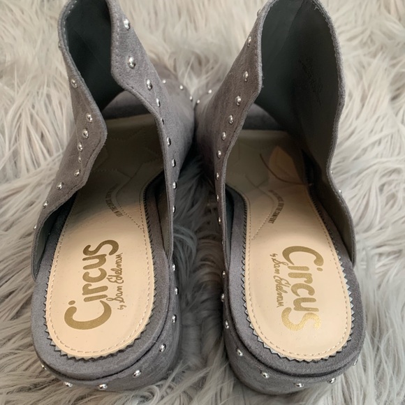 Sam Edelman Gray Studded Heels - Picture 4 of 6